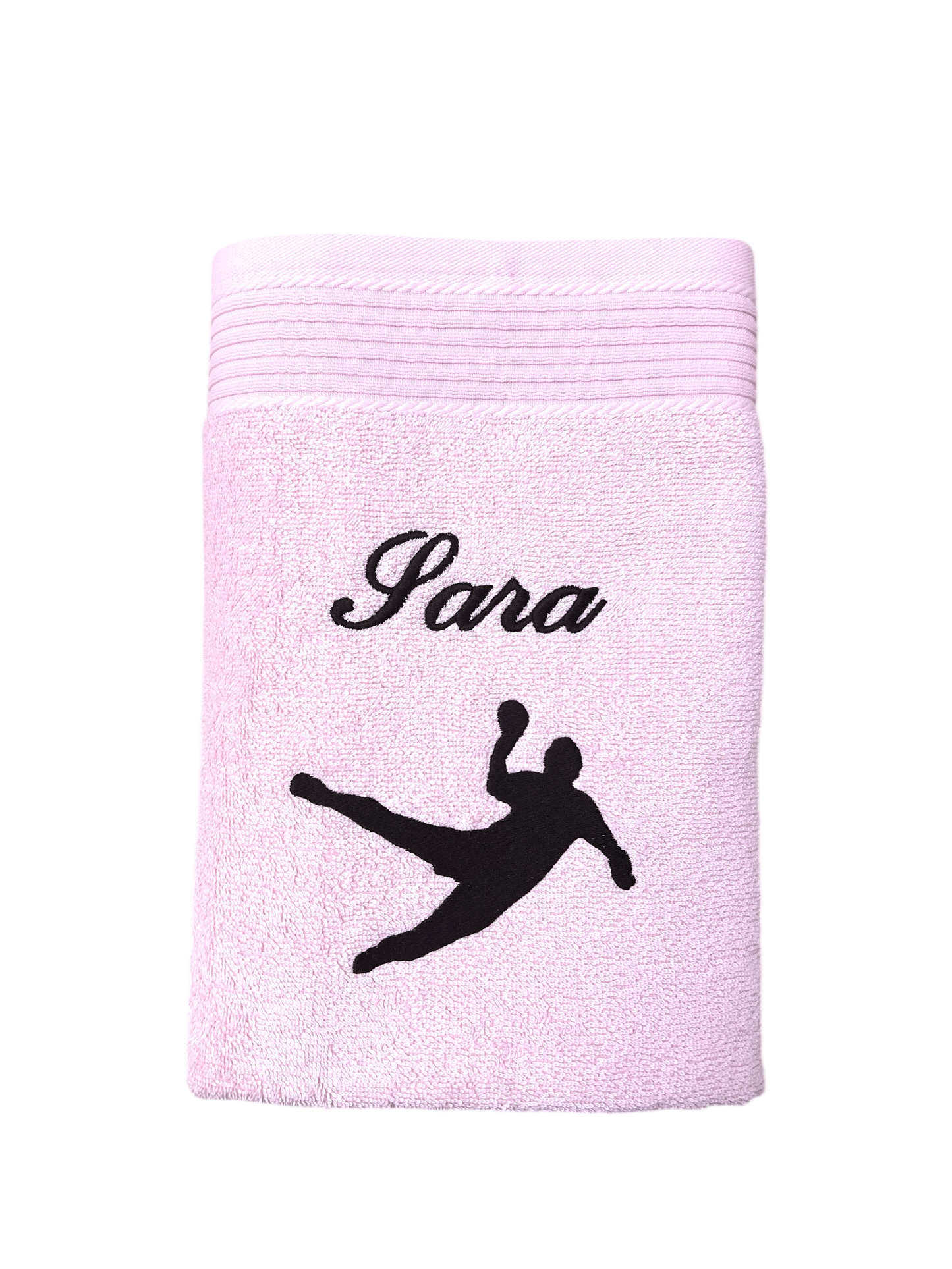 Handballer Handtuch mit Name, Duschtuch, Gästehandtuch, Saunahandtuch, schöne Farben