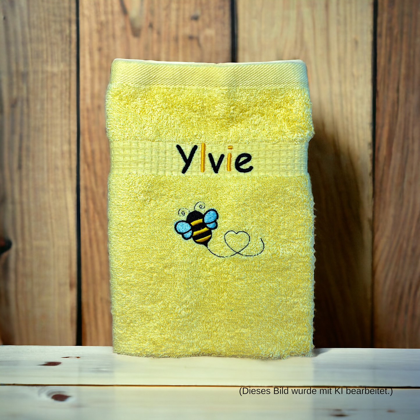 Bienen Handtuch mit Name Geschenk Kinder