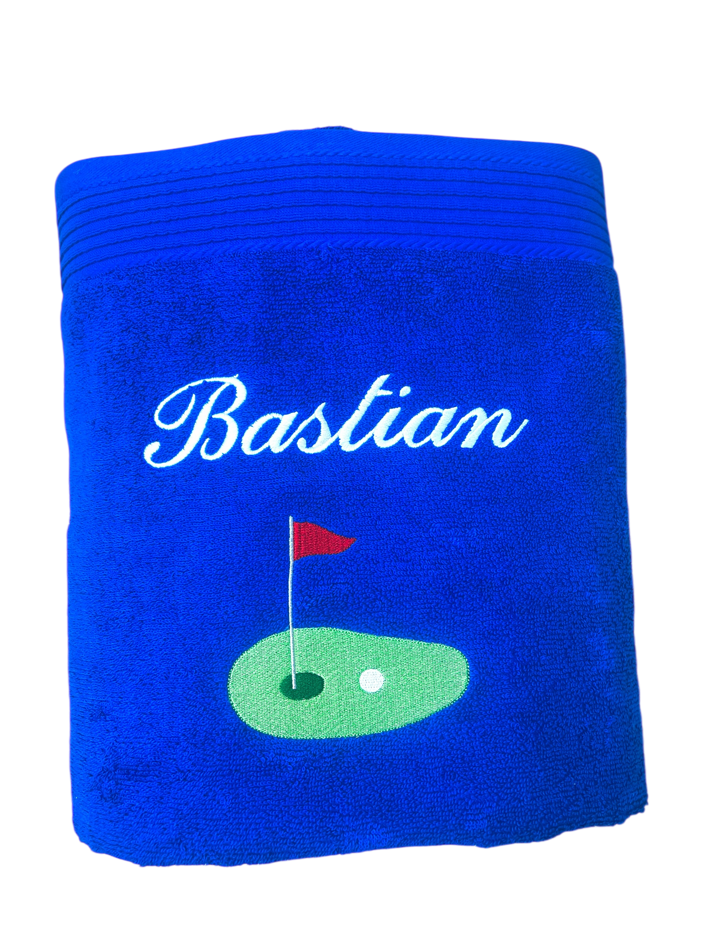 Golf Handtuch mit Name, Handtuch, Sauna, Wellness, Duschtuch, Geschenk