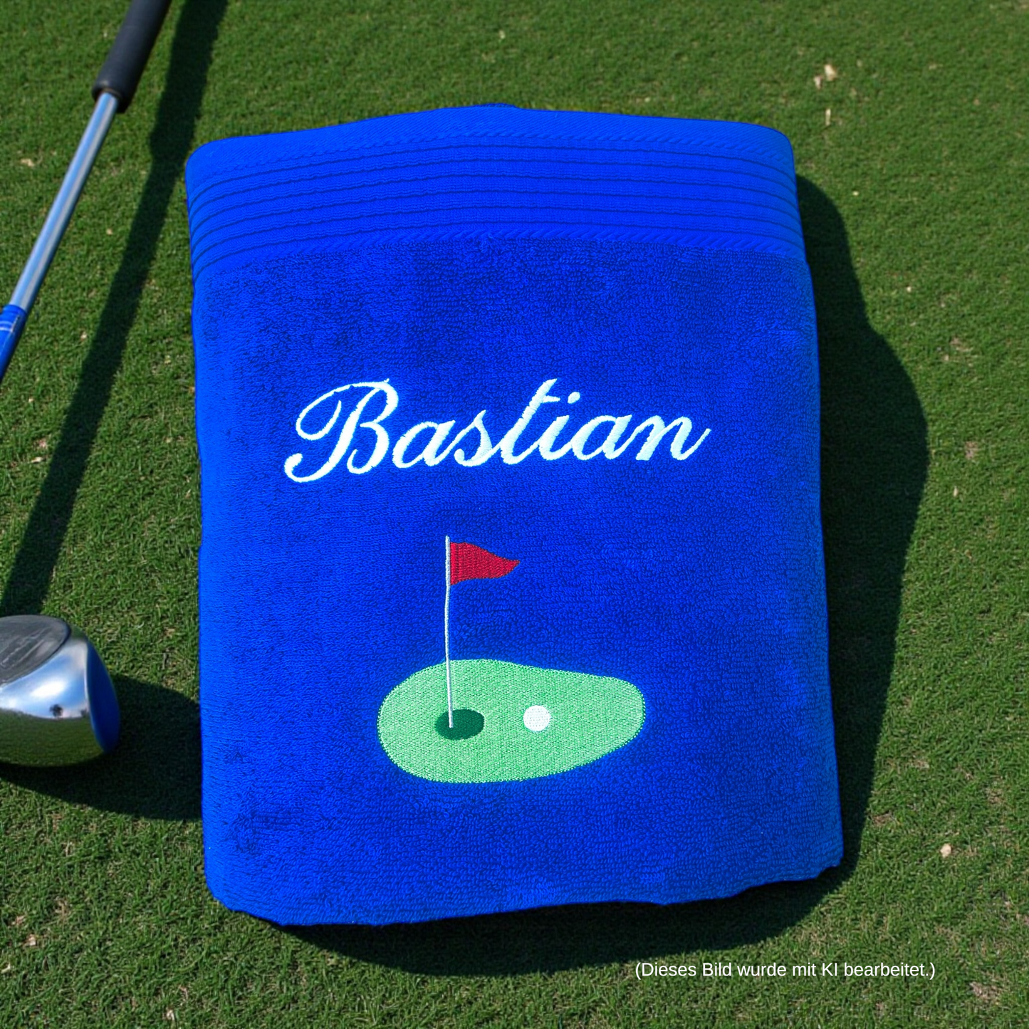 Golf Handtuch mit Name, Handtuch, Sauna, Wellness, Duschtuch, Geschenk