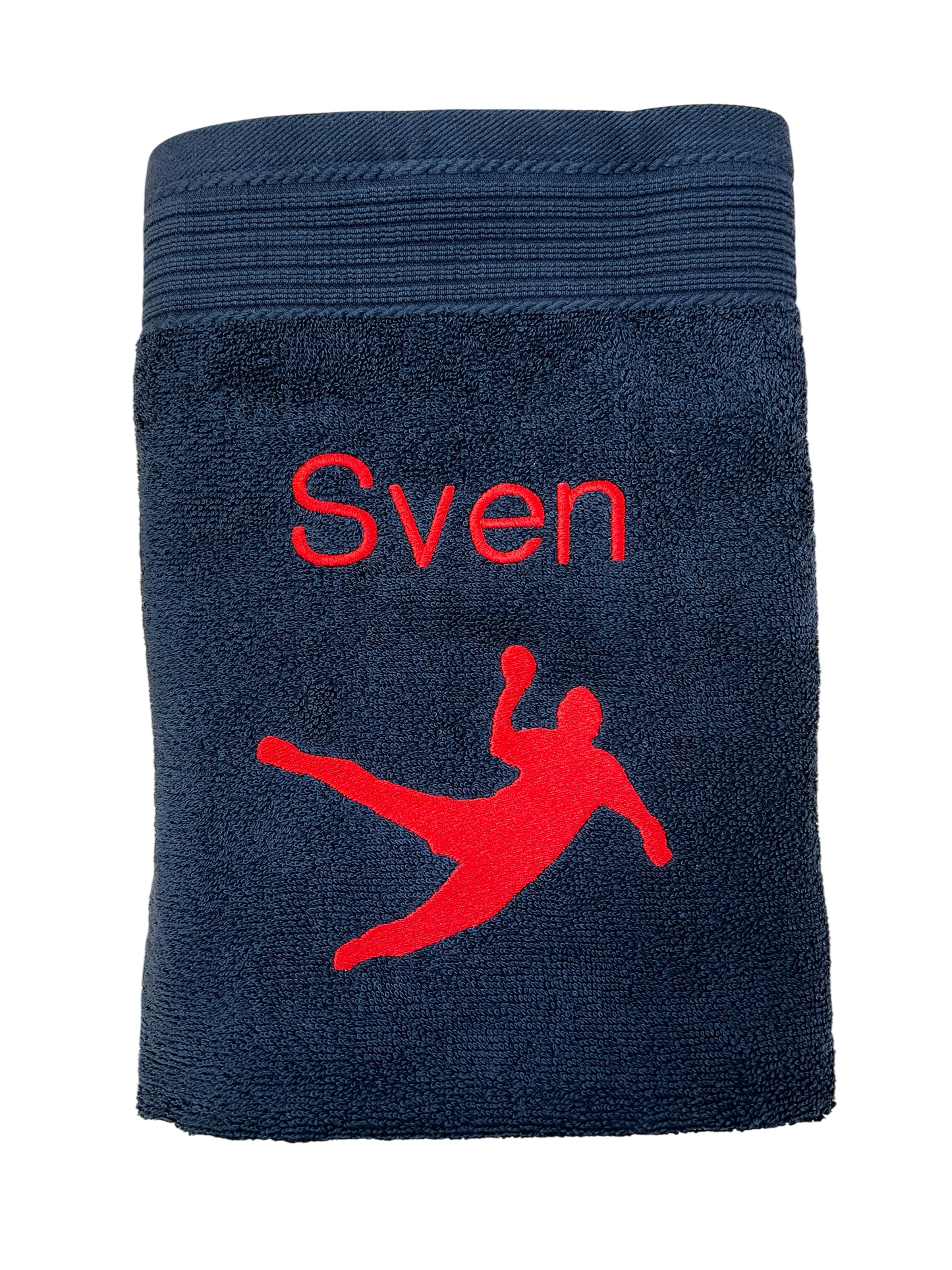 Handballer Handtuch mit Name, Duschtuch, Gästehandtuch, Saunahandtuch, schöne Farben