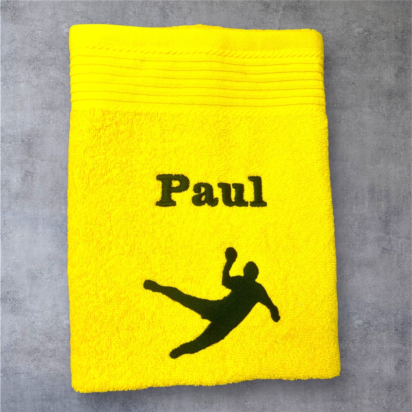 Handballer Handtuch mit Name, Duschtuch, Gästehandtuch, Saunahandtuch, schöne Farben