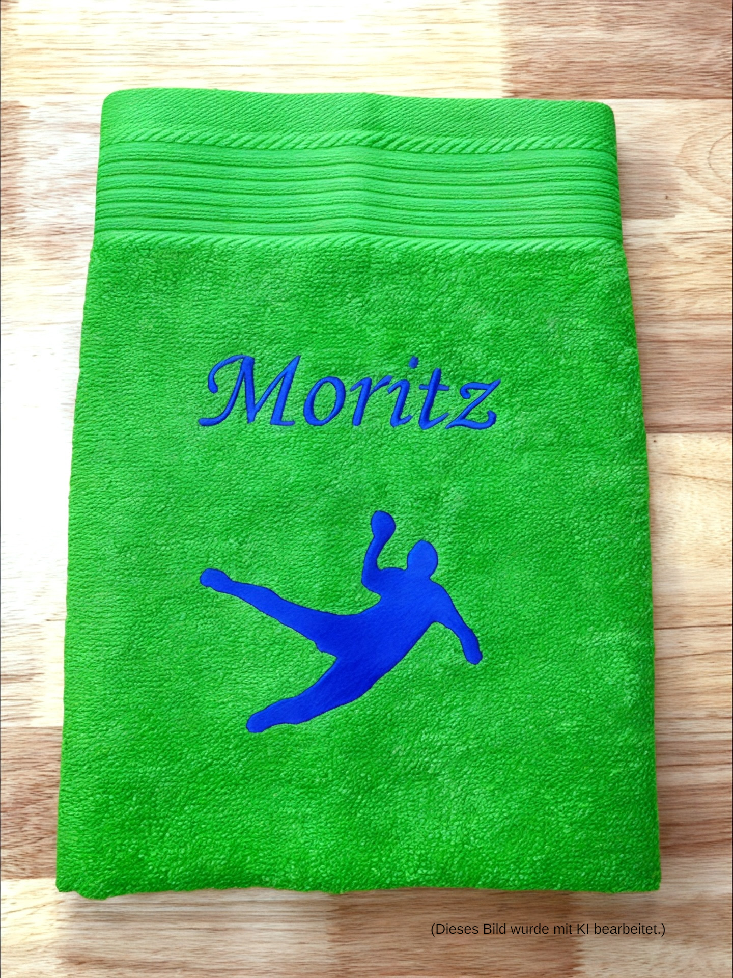 Handballer Handtuch mit Name, Duschtuch, Gästehandtuch, Saunahandtuch, schöne Farben