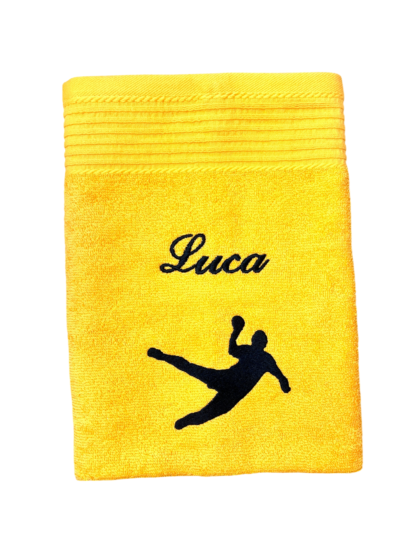 Handballer Handtuch mit Name, Duschtuch, Gästehandtuch, Saunahandtuch, schöne Farben