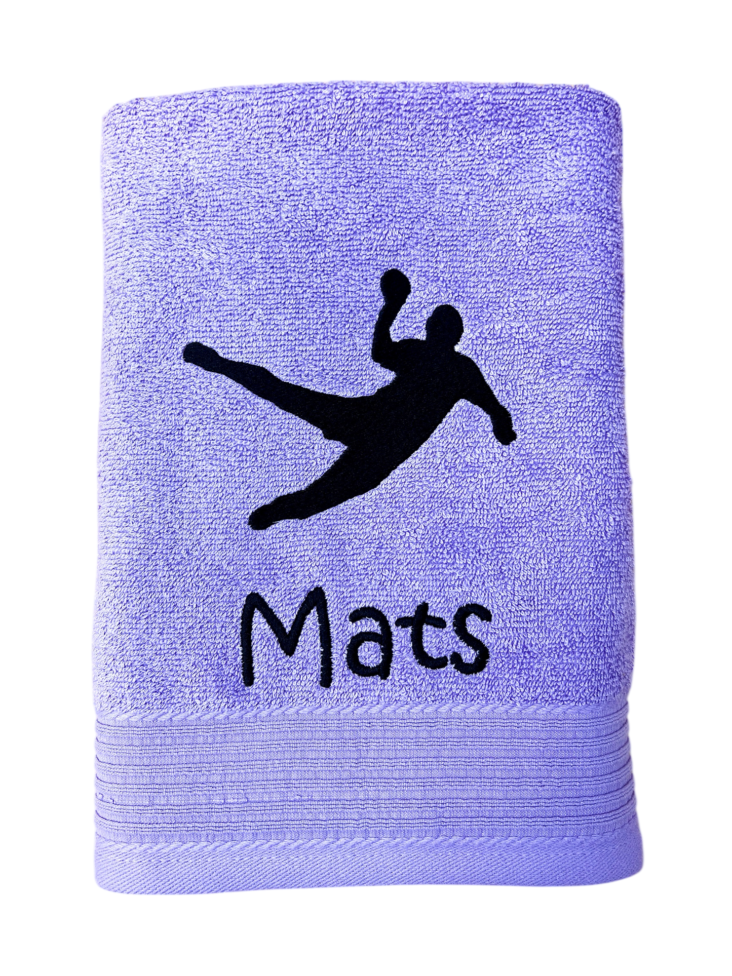 Handballer Handtuch mit Name, Duschtuch, Gästehandtuch, Saunahandtuch, schöne Farben
