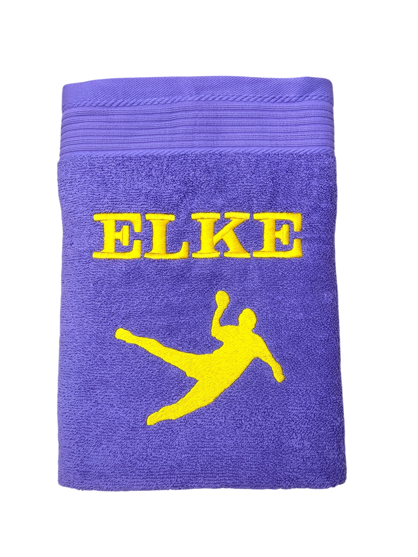 Handballer Handtuch mit Name, Duschtuch, Gästehandtuch, Saunahandtuch, schöne Farben