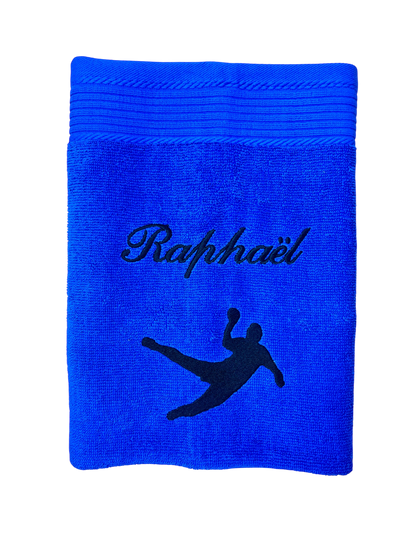 Handballer Handtuch mit Name, Duschtuch, Gästehandtuch, Saunahandtuch, schöne Farben