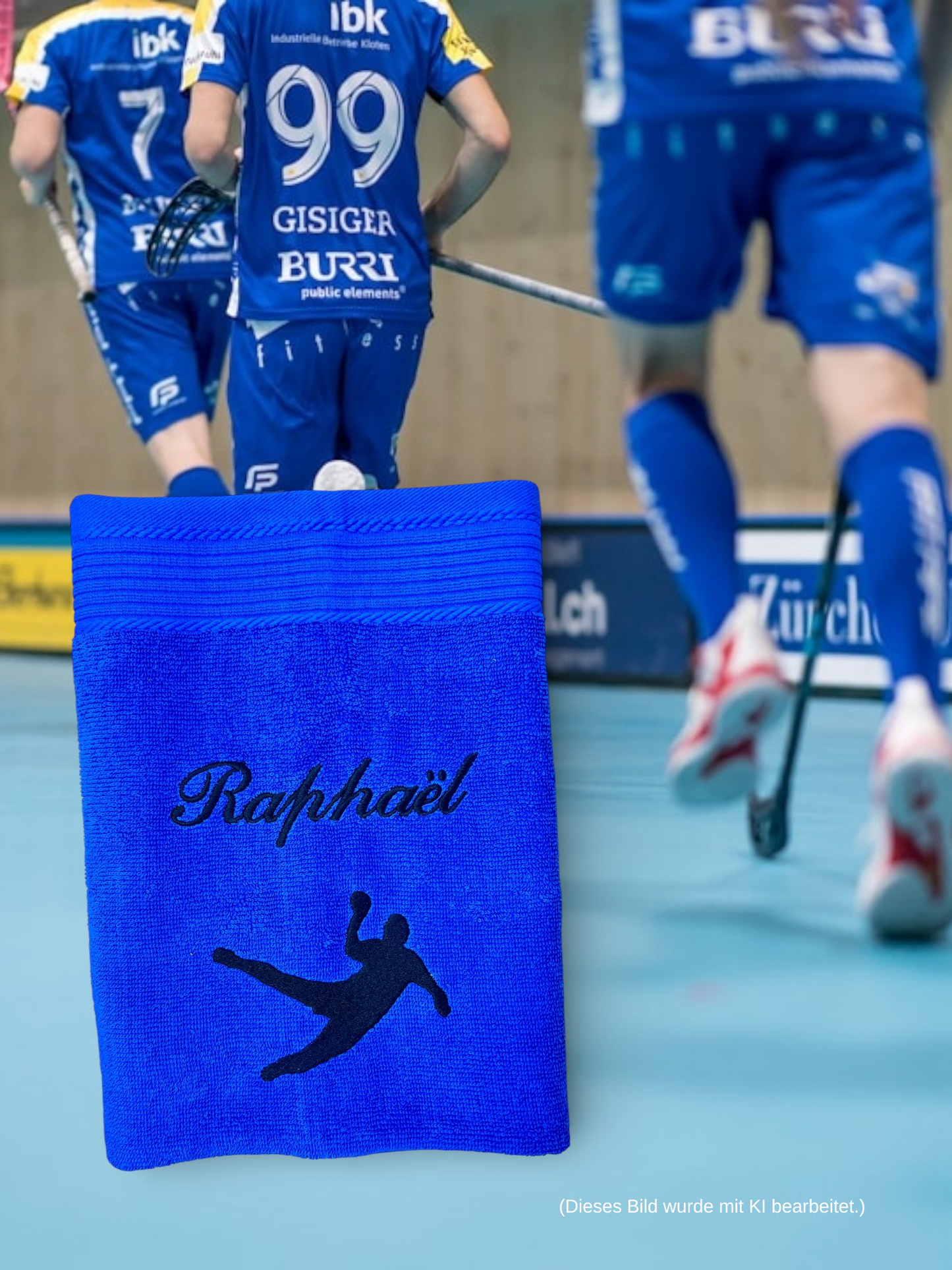 Handballer Handtuch mit Name, Duschtuch, Gästehandtuch, Saunahandtuch, schöne Farben