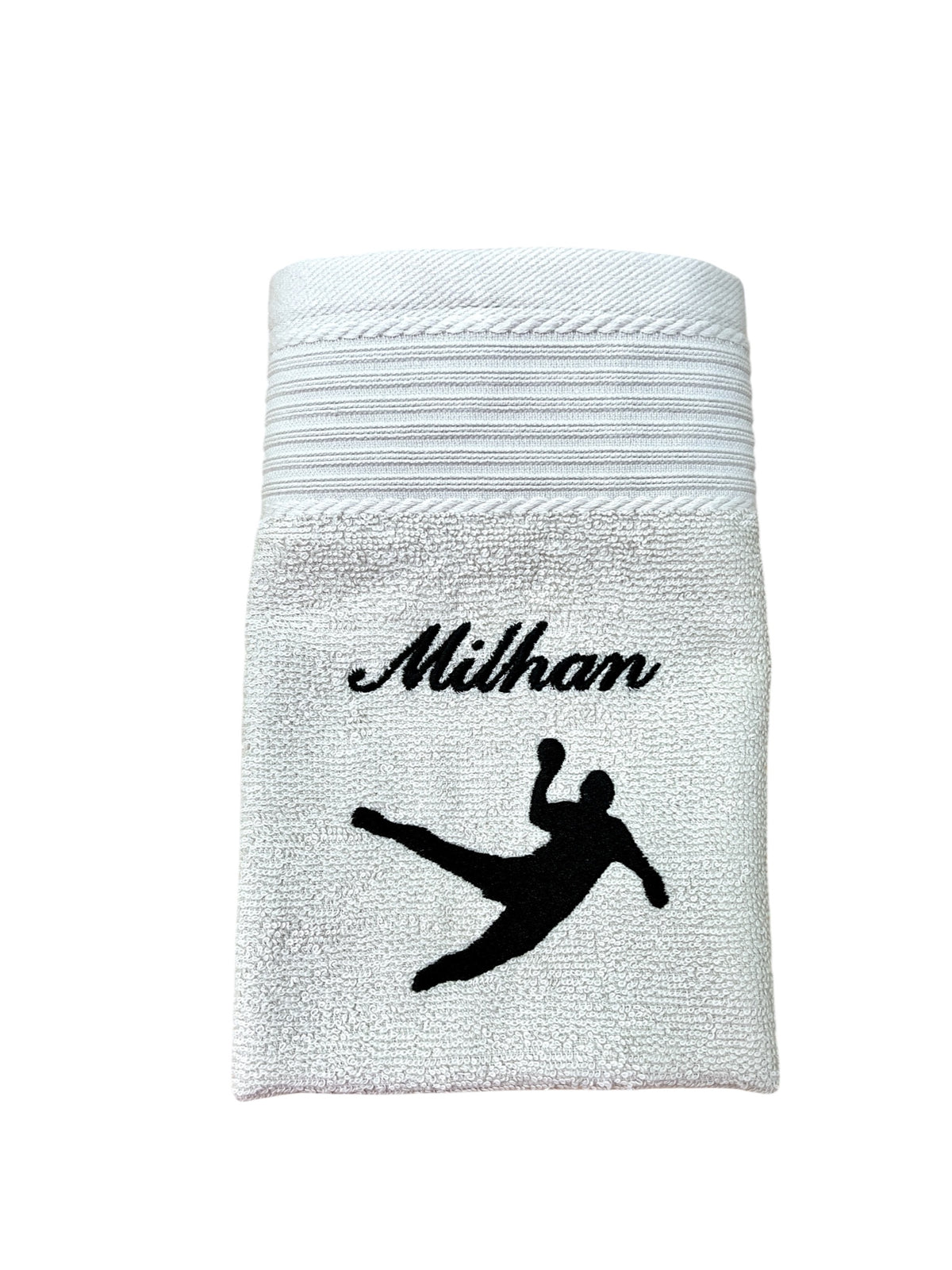 Handballer Handtuch mit Name, Duschtuch, Gästehandtuch, Saunahandtuch, schöne Farben