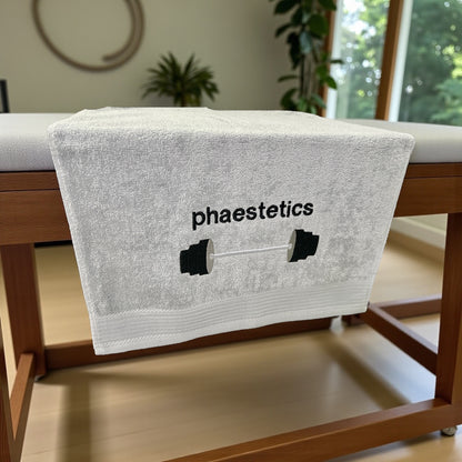 Hantelstange / Gewichtheben Handtuch mit Name, Handtuch, Sauna, Wellness, Duschtuch, Geschenk