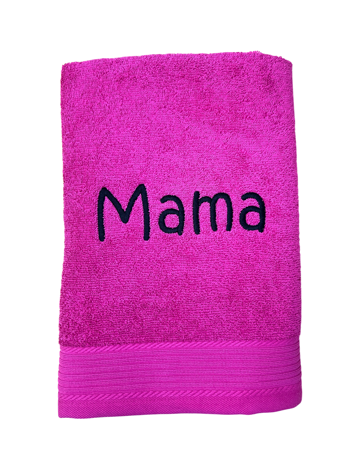 Handtuch mit Namen bestickt 50x100 cm – Personalisiertes Handtuch aus 100% Baumwolle – Namenshandtuch