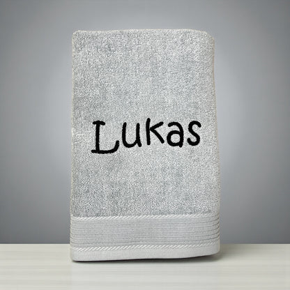Kinder Handtuch mit Name 30x50 cm Kita Kindergarten oder für Unterwegs