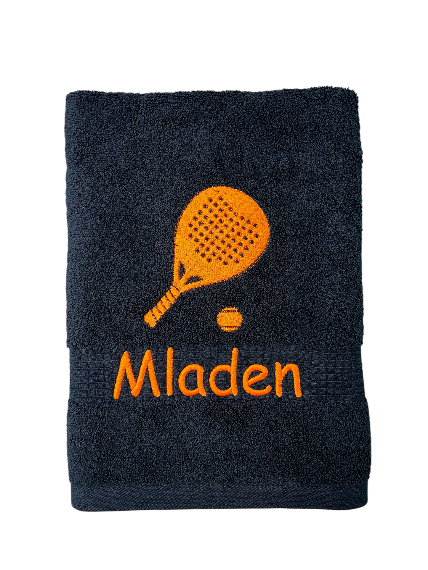 Padleschläger Paddle Handtuch mit Name, Handtuch, Sauna, Wellness, Duschtuch, Geschenk für Sportler