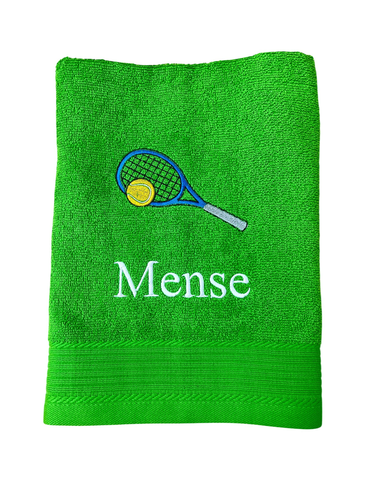 Tennis Handtuch mit Name bestickt, Duschtuch, Sport