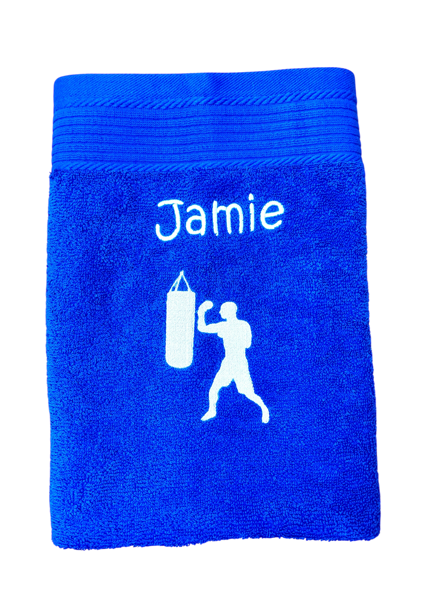 Boxer Handtuch mit Name Handtücher Sauna Wellness Duschtuch Strand baden Sport