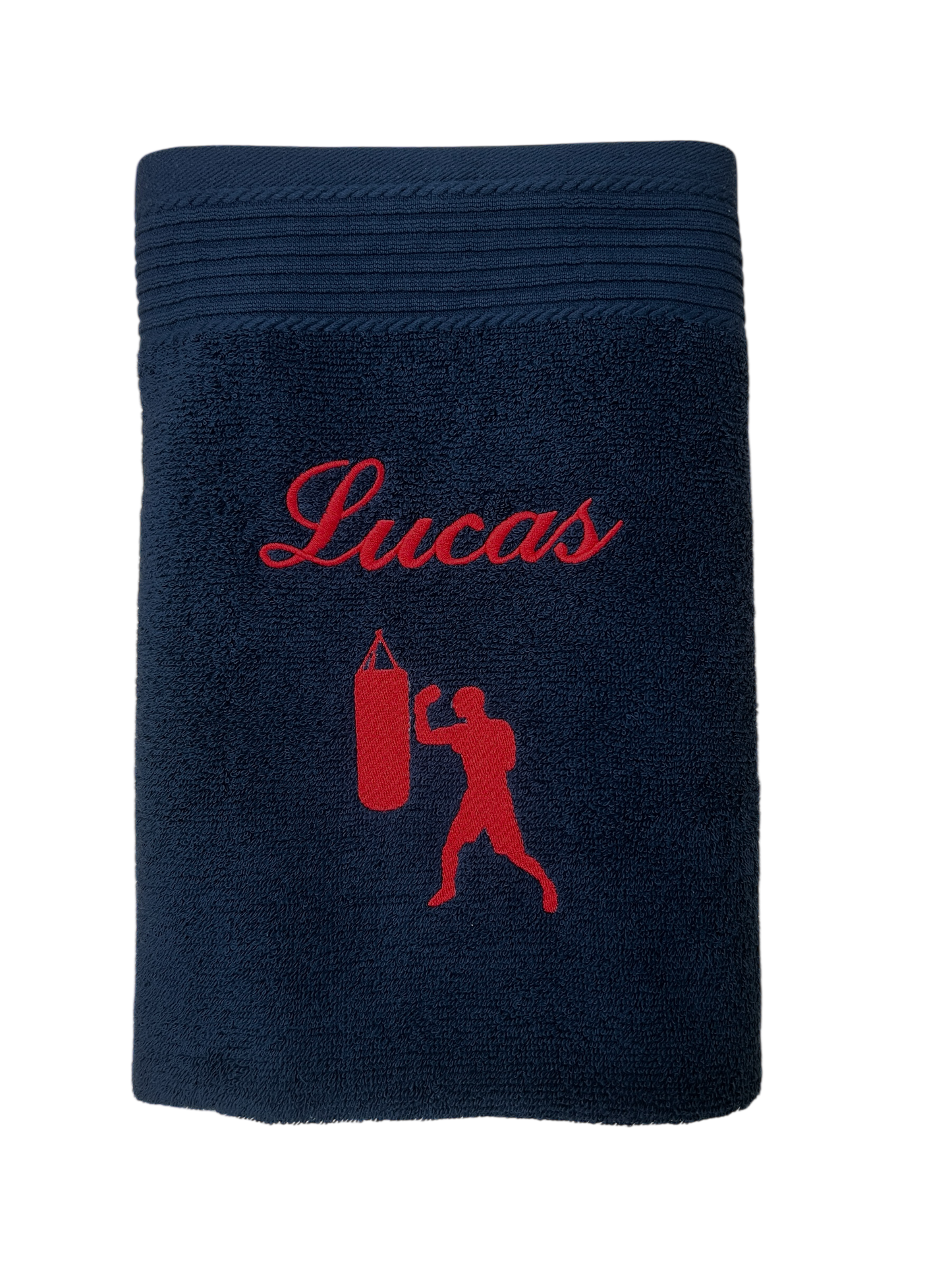 Boxer Handtuch mit Name Handtücher Sauna Wellness Duschtuch Strand baden Sport
