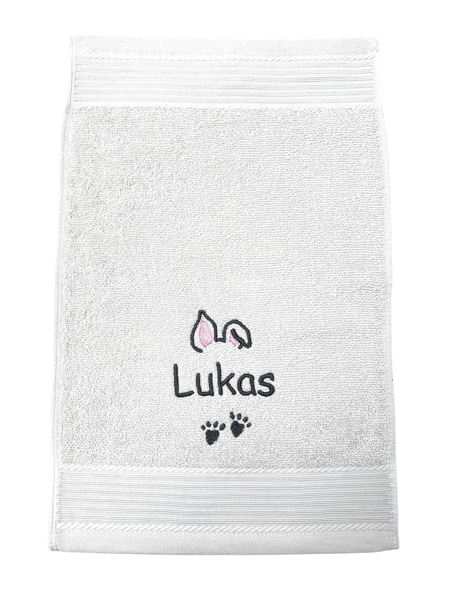 Häschen Handtuch mit Name, viele Farben und Größen