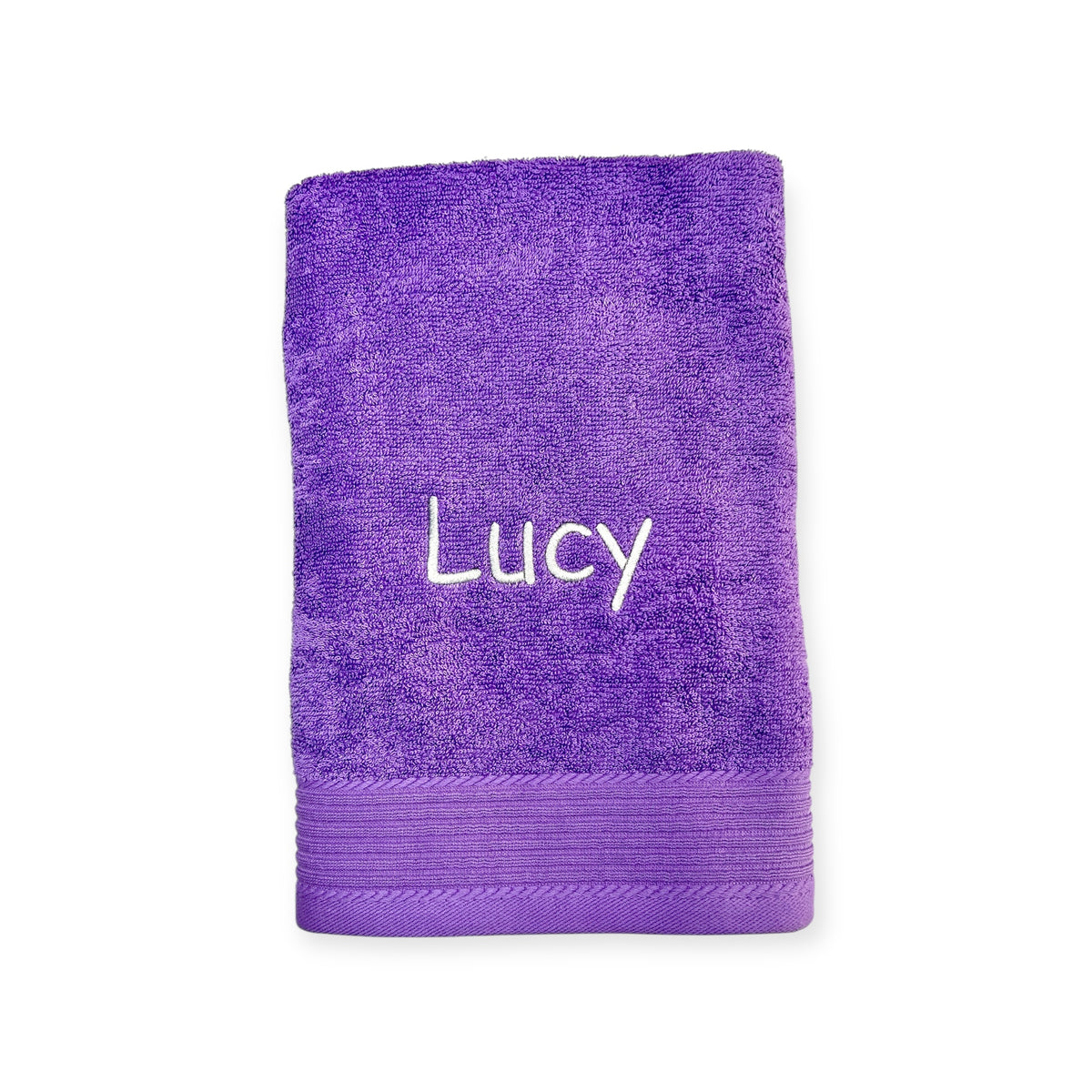 Handtuch mit Namen bestickt 50x100 cm – Personalisiertes Handtuch aus 100% Baumwolle – Namenshandtuch