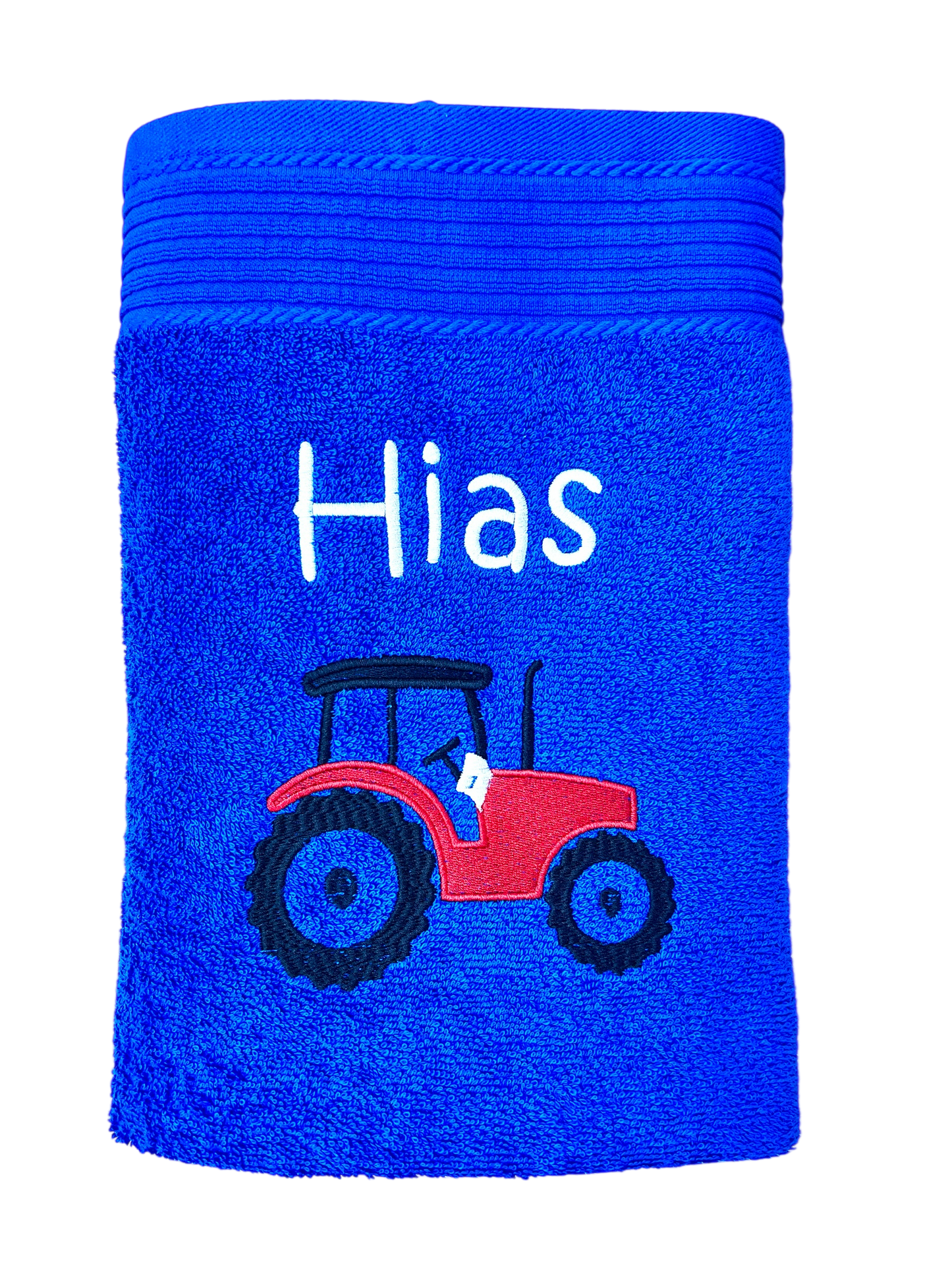 Traktor Handtuch mit Name Handtücher Sauna Wellness Duschtuch Kinder Strand baden