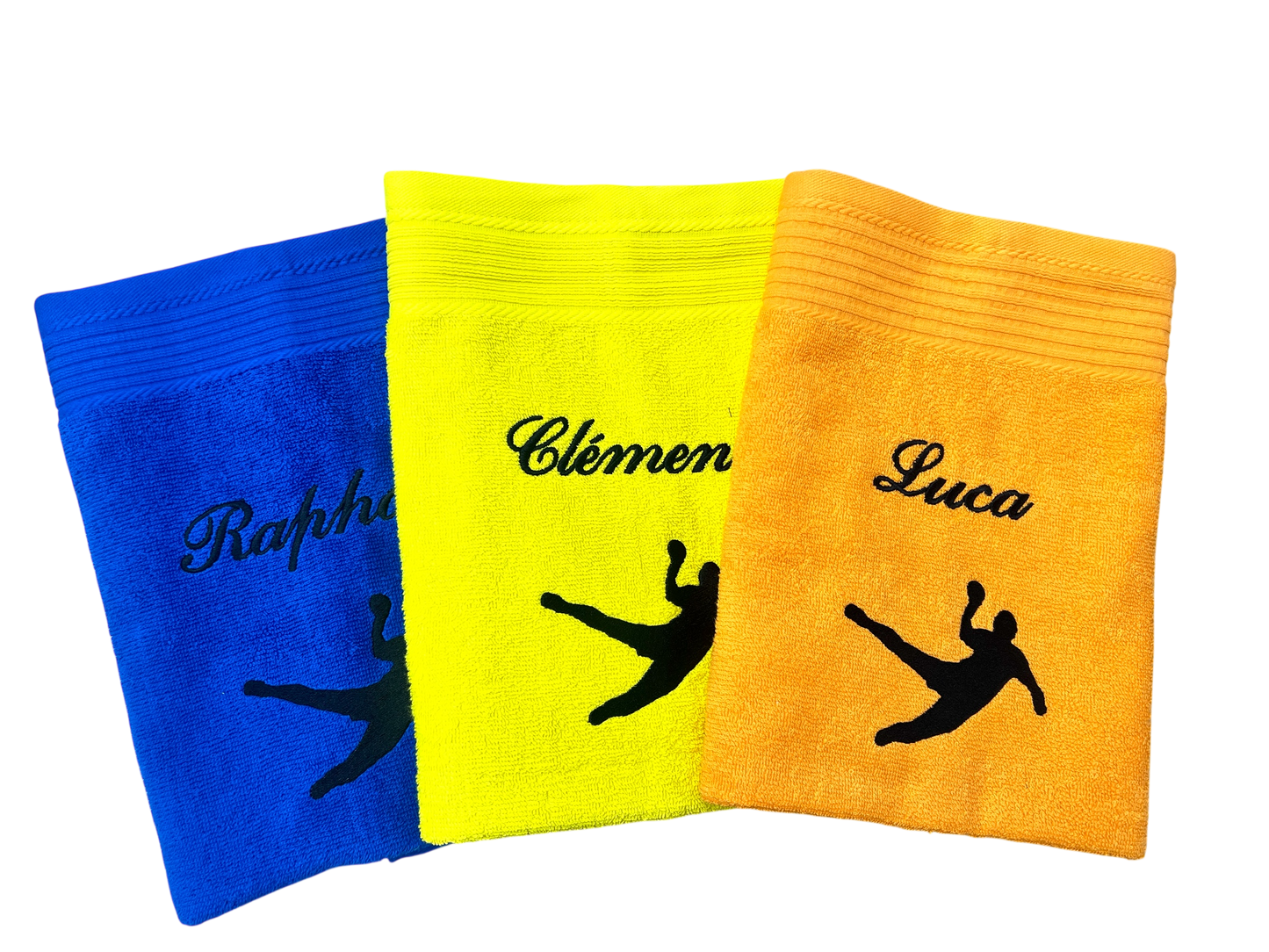 Handballer Handtuch mit Name, Duschtuch, Gästehandtuch, Saunahandtuch, schöne Farben