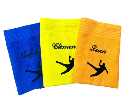 Handballer Handtuch mit Name, Duschtuch, Gästehandtuch, Saunahandtuch, schöne Farben