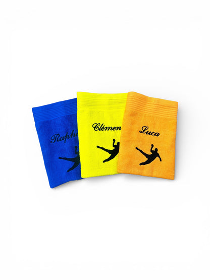 Handballer Handtuch mit Name, Duschtuch, Gästehandtuch, Saunahandtuch, schöne Farben