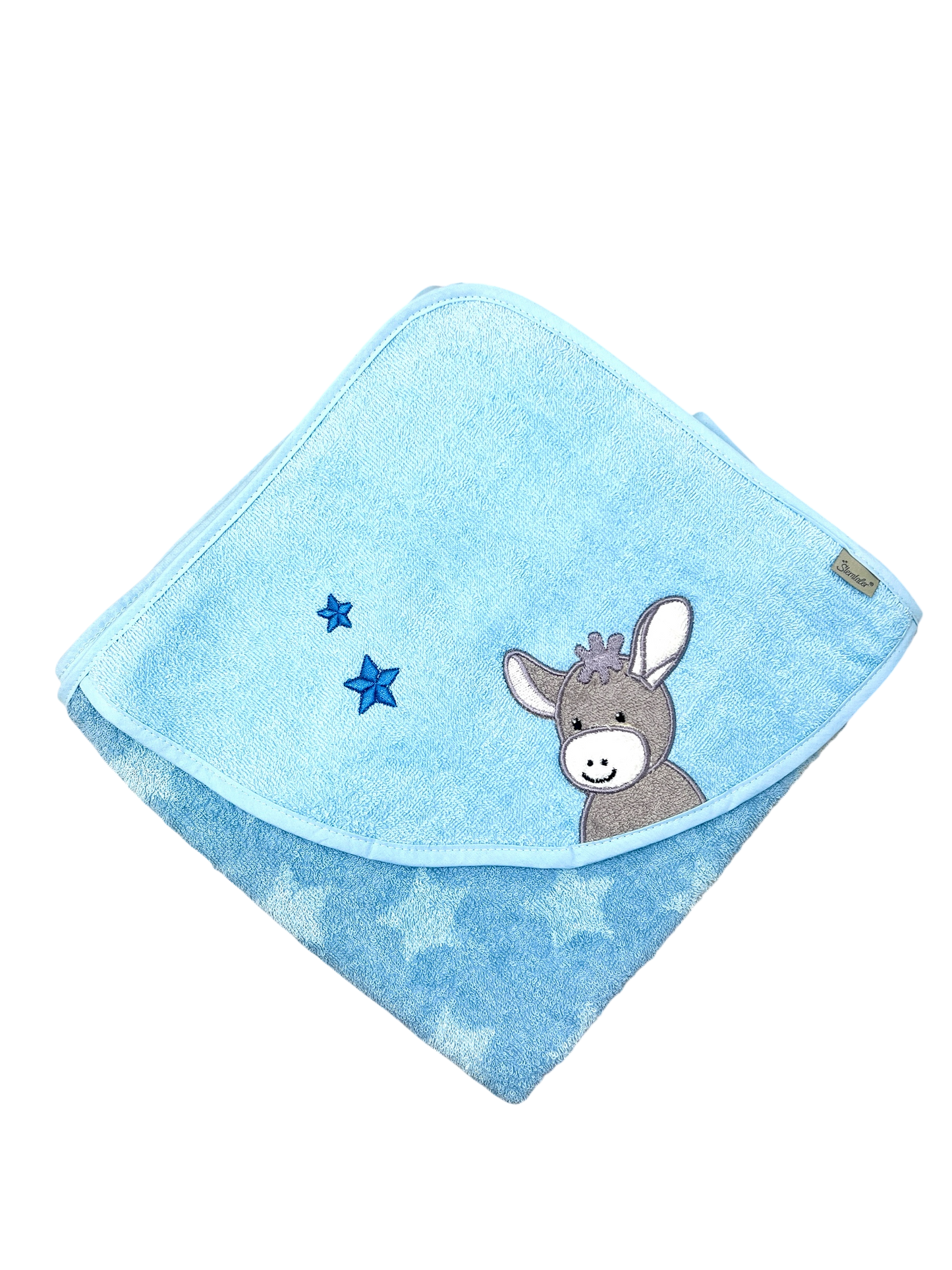 Kapuzenhandtuch Emmi Esel von Sterntaler 100x100 cm, personalisierbar mit Name