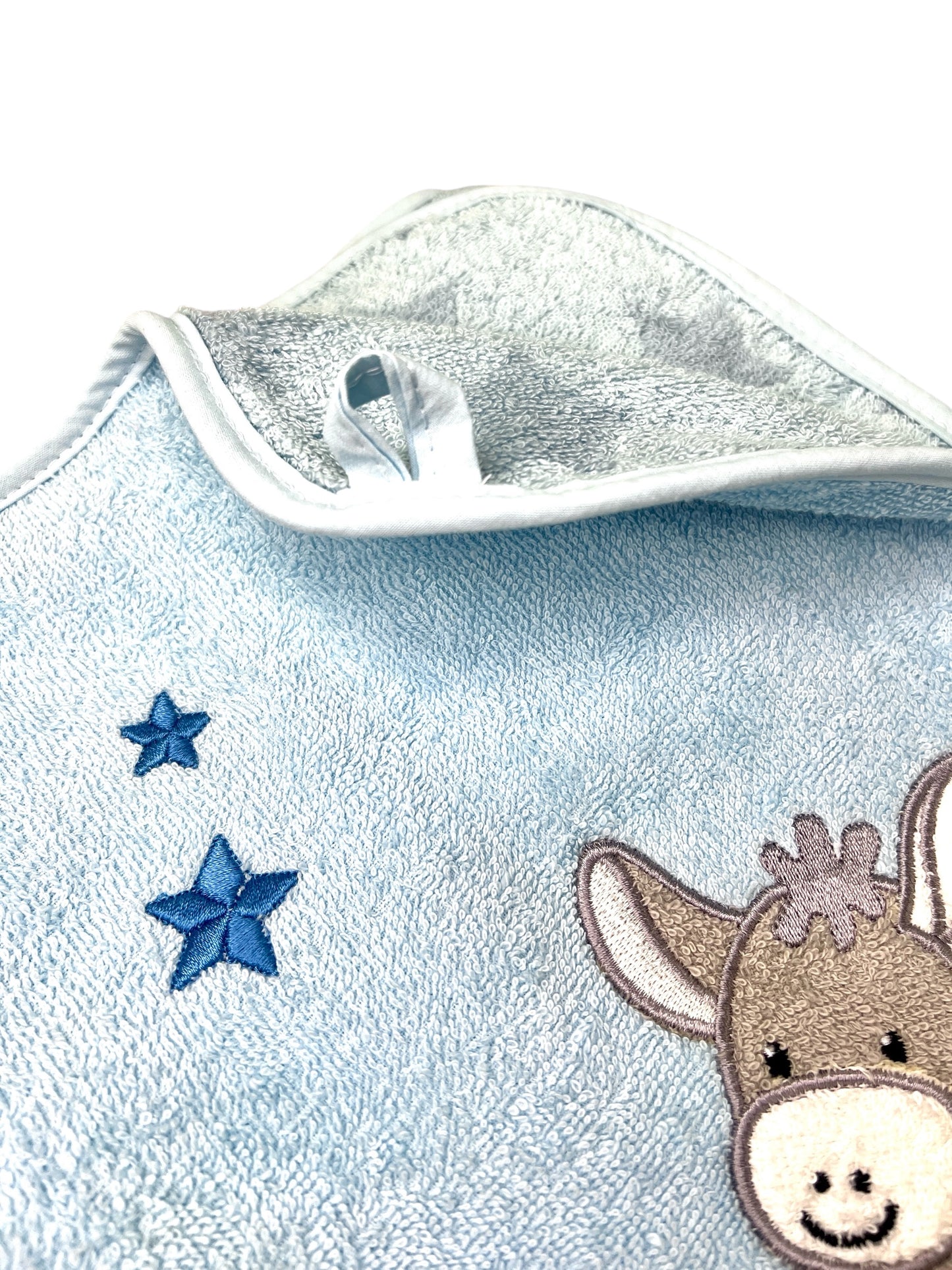 Kapuzenhandtuch Emmi Esel von Sterntaler 100x100 cm, personalisierbar mit Name