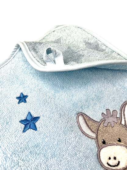 Kapuzenhandtuch Emmi Esel von Sterntaler 100x100 cm, personalisierbar mit Name