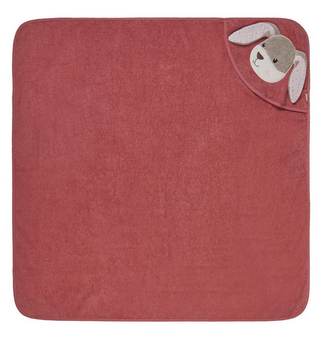 Kapuzenbadetuch Sterntaler Hase Hanni mit 3D Ohren, Personalisierbar mit Name, Baumwolle, 100x100 cm