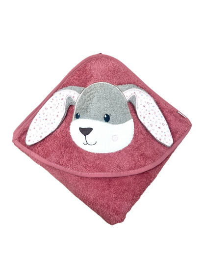 Kapuzenbadetuch Sterntaler Hase Hanni mit 3D Ohren, Personalisierbar mit Name, Baumwolle, 100x100 cm