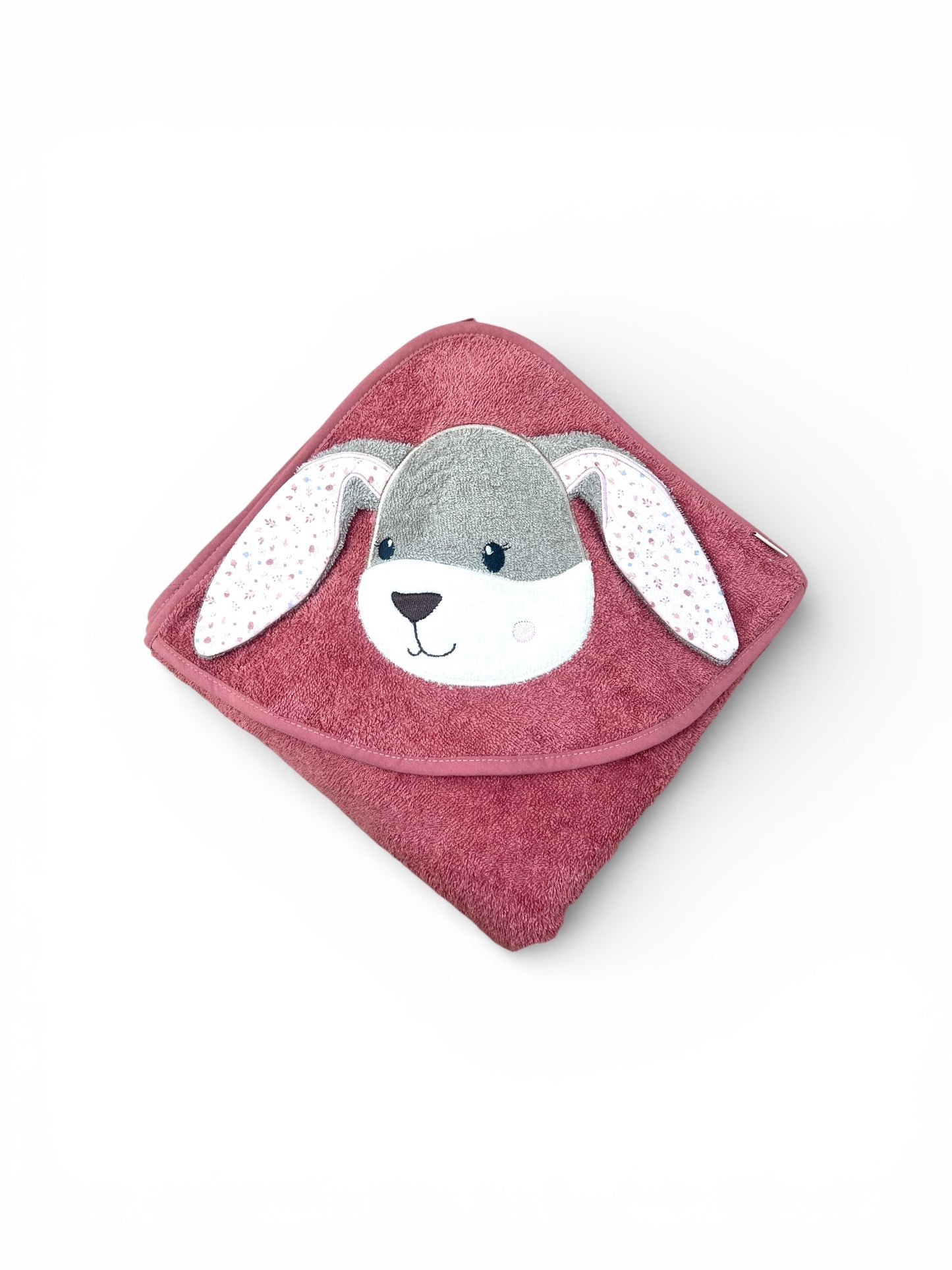 Kapuzenbadetuch Sterntaler Hase Hanni mit 3D Ohren, Personalisierbar mit Name, Baumwolle, 100x100 cm