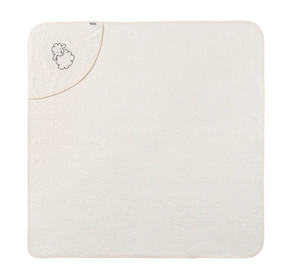 Kapuzenhandtuch Schaf Flocke von Sterntaler 100x100 cm, personalisierbar mit Name