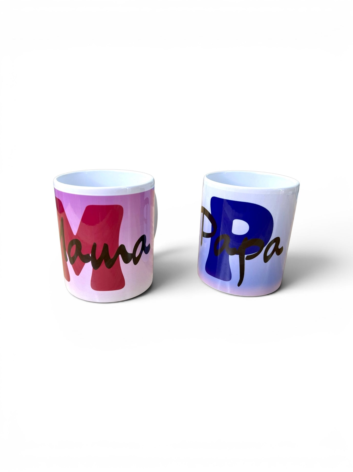 Personalisierte Keramiktasse mit Wunschname oder Wunschwort – individuelles Initialen-Design