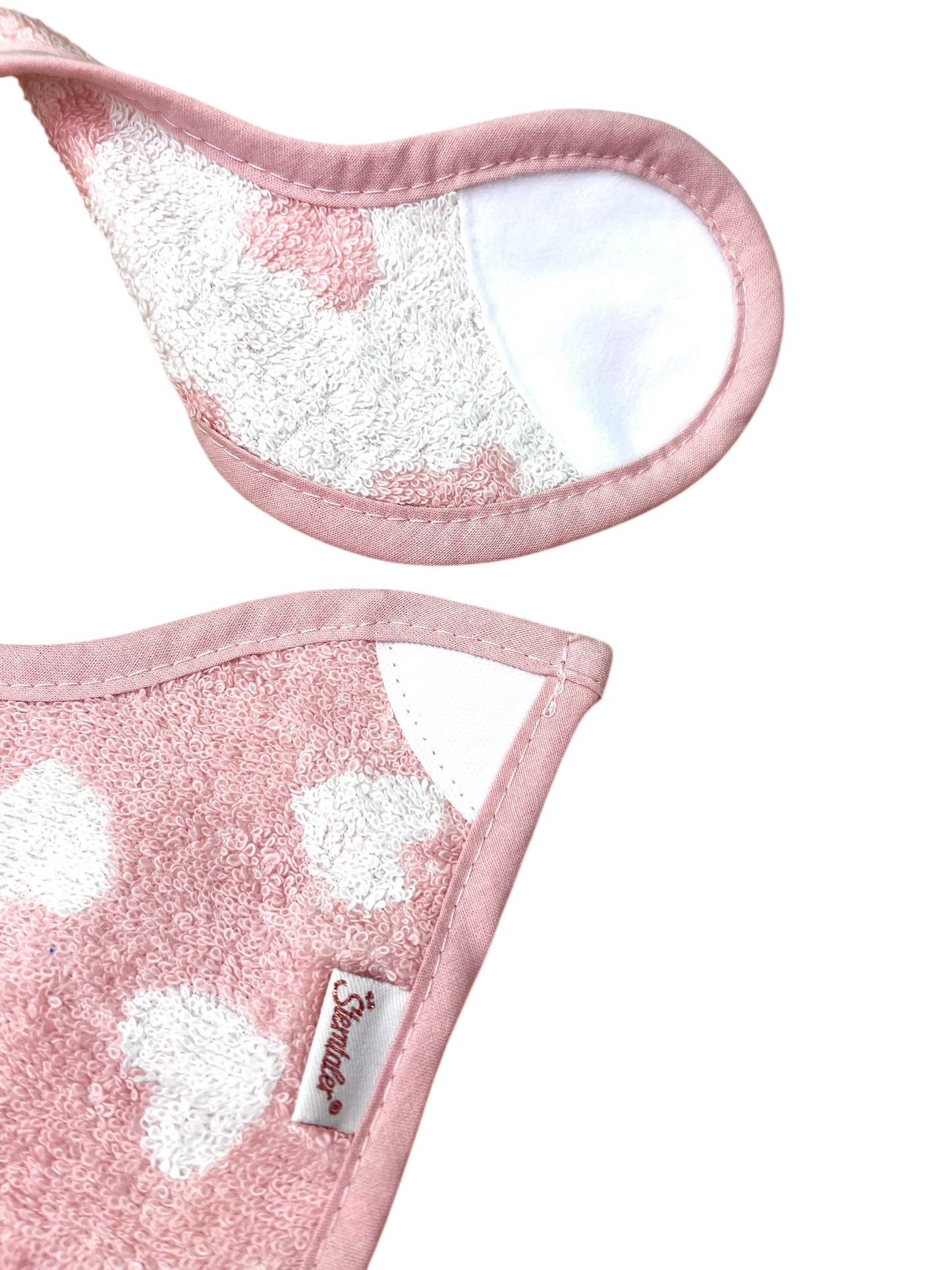 Lätzchen Esel Emmi Girl, mit Klettverschluss, rosa, personalisiert mit Name, Sterntaler