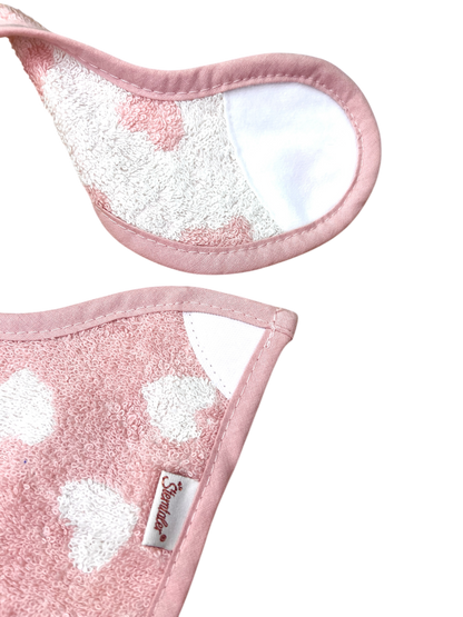 Lätzchen Esel Emmi Girl, mit Klettverschluss, rosa, personalisiert mit Name, Sterntaler