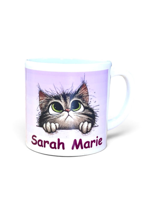 Personalisierte Kunststofftasse mit niedlichem Tierbaby-Motiv & Name - 180 ml