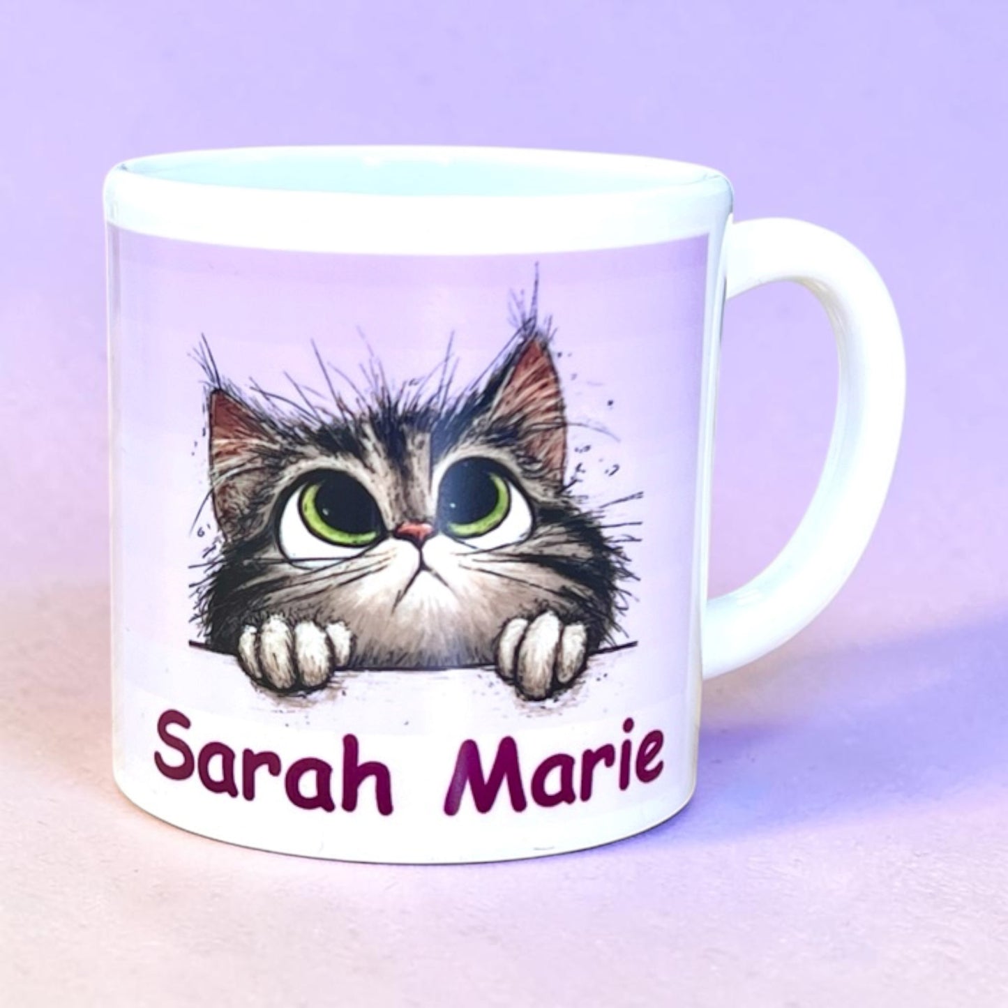 Personalisierte Kunststofftasse mit niedlichem Tierbaby-Motiv & Name - 180 ml