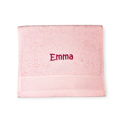 Handtuch mit Namen bestickt 50x100 cm – Personalisiertes Handtuch aus 100% Baumwolle – Namenshandtuch