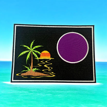 Tassenuntersetzer "Insel" für Kaffee kleines Geschenk zur Kaffeeeinladung Mug rug, personalisierbar