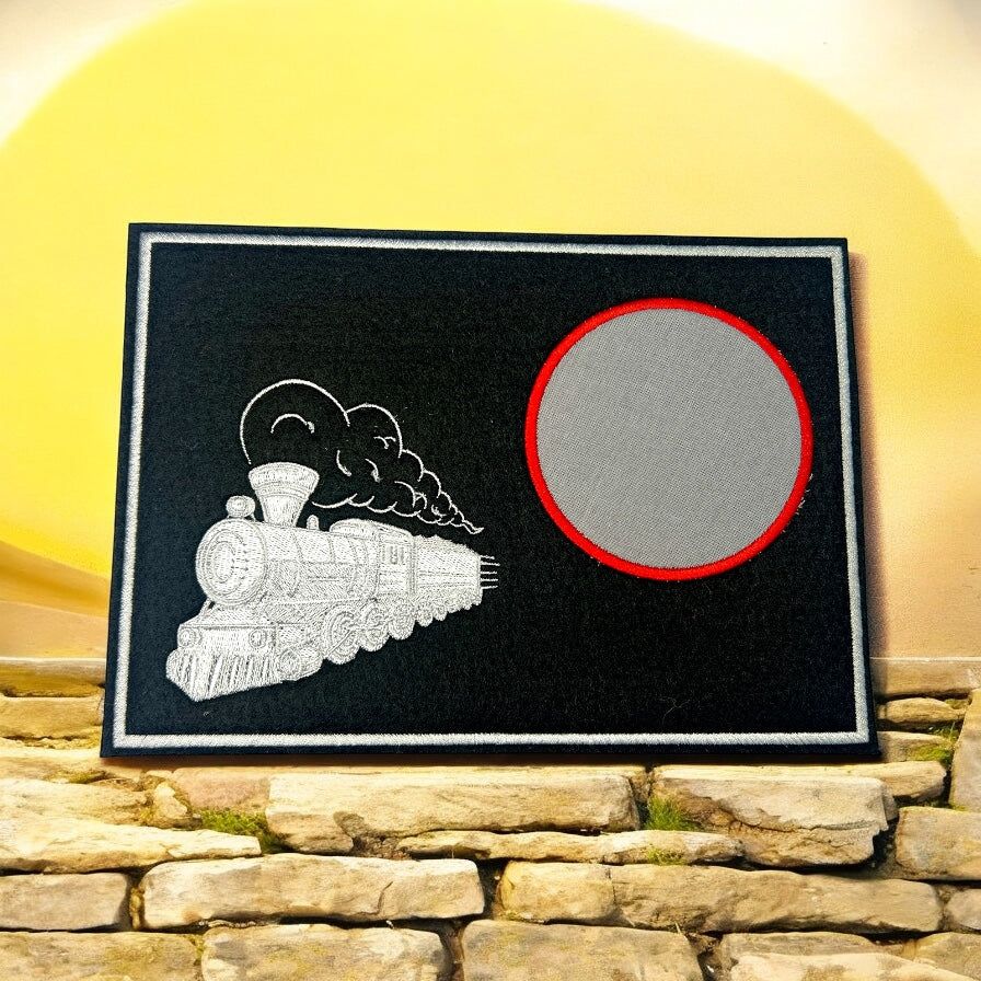 Tassenuntersetzer für Kaffee "Zug/Lock" zur Kaffeeeinladung Mug rug Becher, personalisierbar