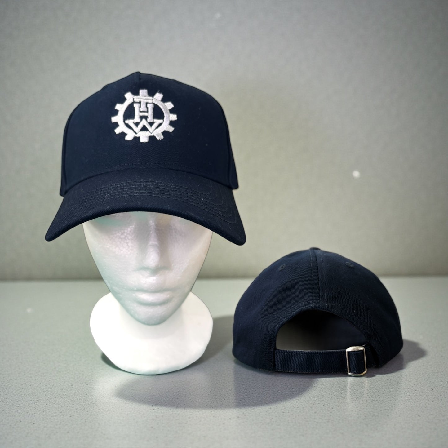 THW Kappe, Marineblau mit Zahnkranz-Logo, Verstellbar