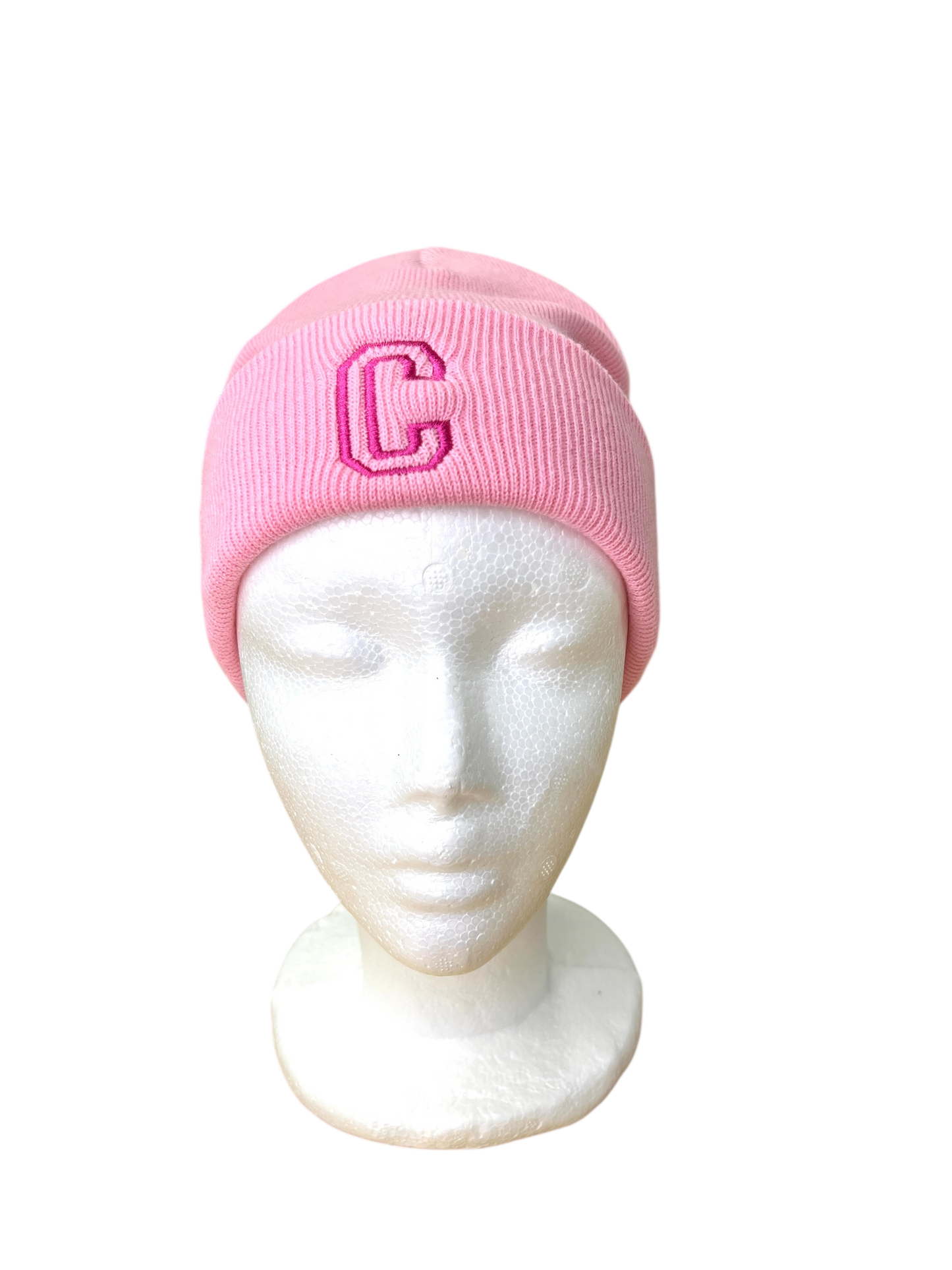 Personalisierte Beanie mit Initiale – bestickte Mütze im College-Style
