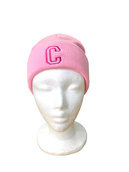 Personalisierte Beanie mit Initiale – bestickte Mütze im College-Style