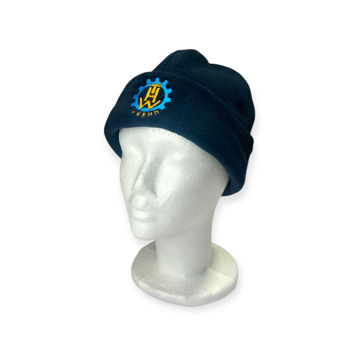 THW Jugend Fleece-Mütze, marineblau, bestickt - personalisierbar