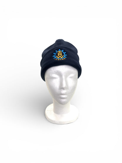 THW Jugend Fleece-Mütze, marineblau, bestickt - personalisierbar
