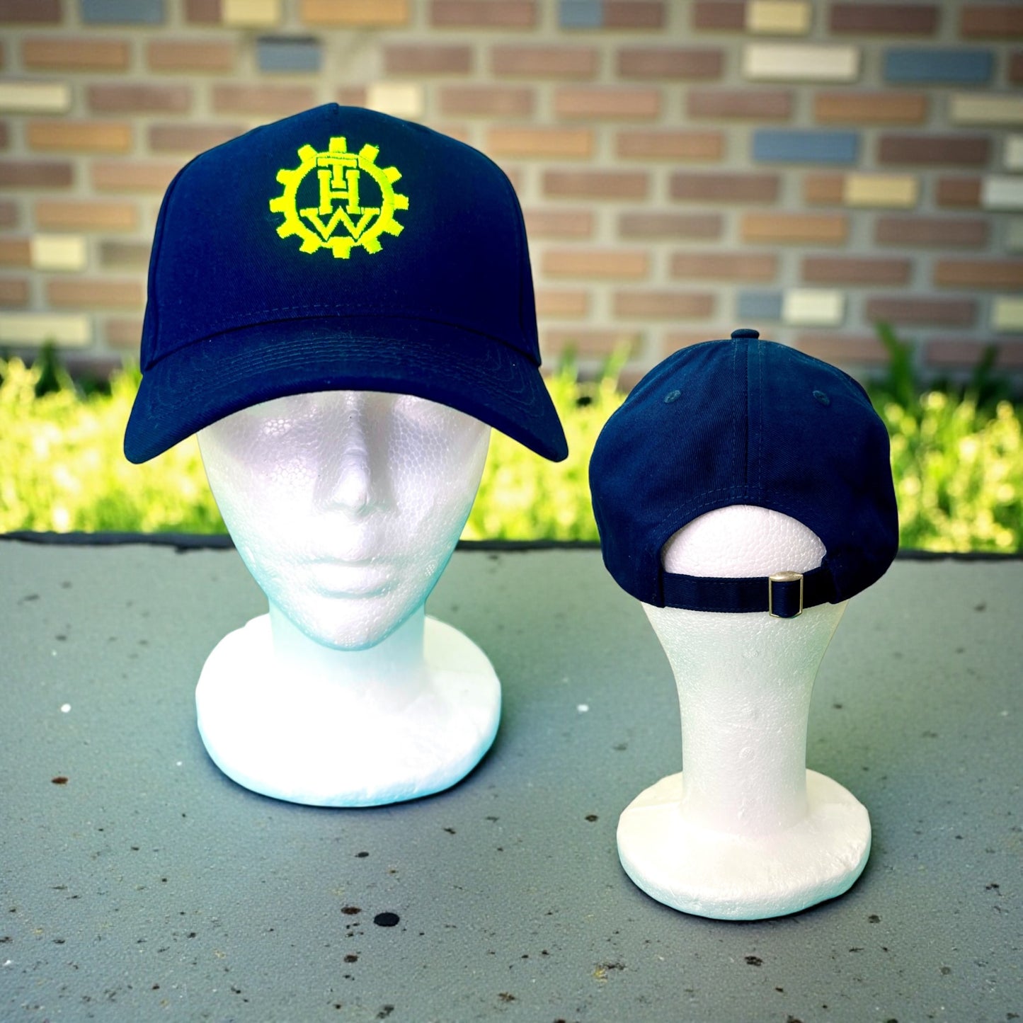 THW Kappe, Marineblau mit Zahnkranz-Logo, Verstellbar