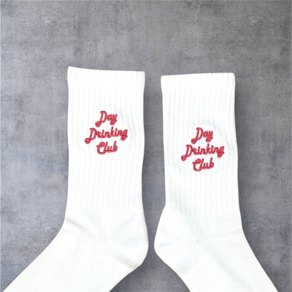 Weiße Sportsocken mit individueller Bestickung – Individuelles Geschenk, Tennissocken, Vereinssocken & Firmensocken