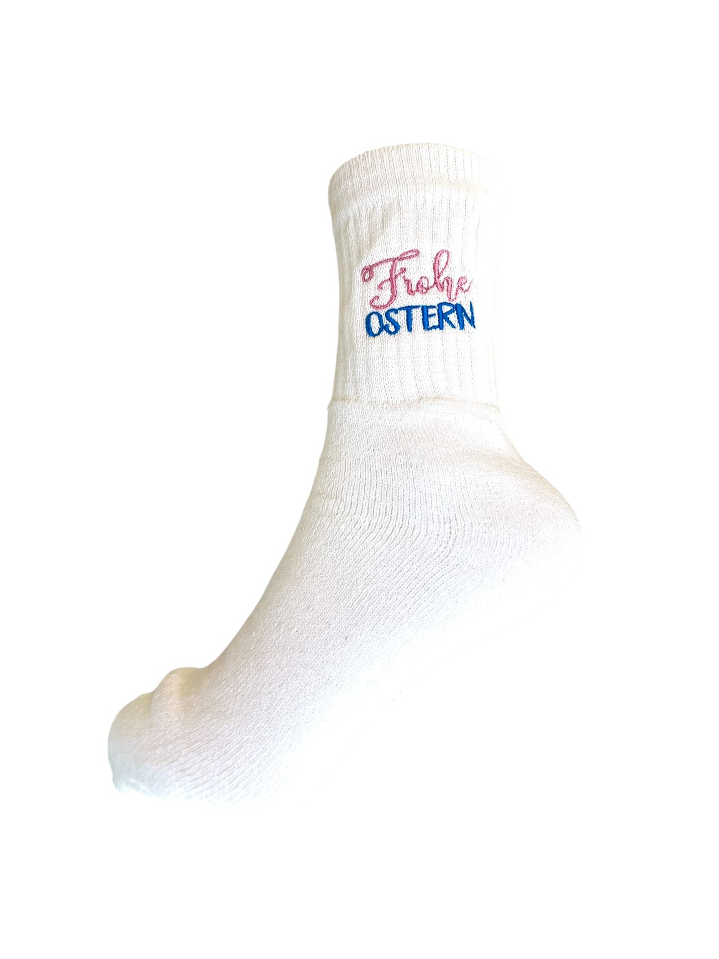 Tennissocken mit Ostermotiv bestickt, personalisierbar
