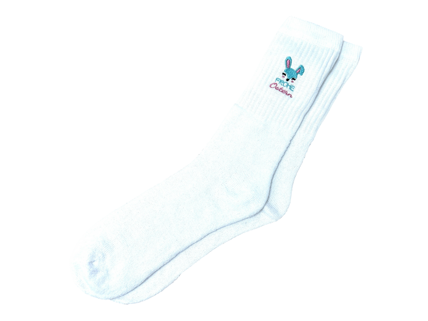 Tennissocken mit Ostermotiv bestickt, personalisierbar